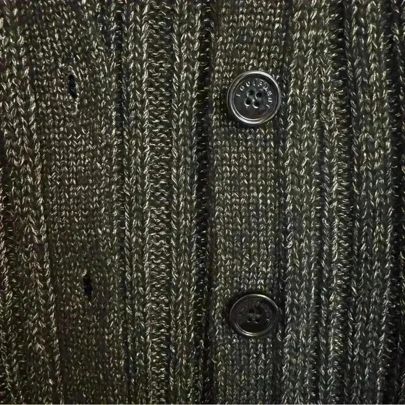 2/40 Equipment Femme Black and Gold Wool and Alpaca Blend Cardigan - Women’s XS - Picture 4 of 9